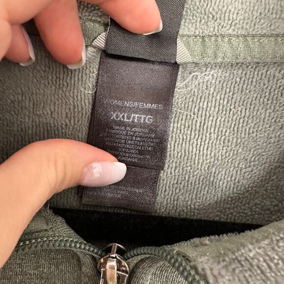 The North Face Women's Agave Full Zip in Laurel Wreath Green Heather Size XXL - Picture 4 of 8